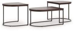 Vanmore - Dark Brown - Occasional Table Set (Set of 3)