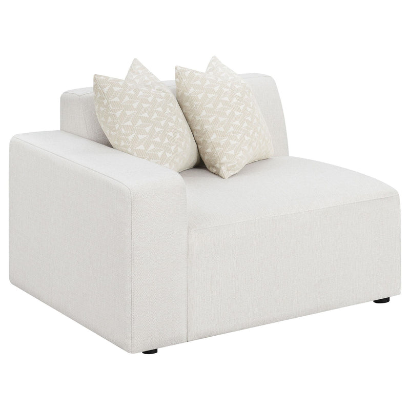 Freddie Upholstered LAF Chair Pearl