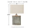 Deondra - Gray - Metal Table Lamp