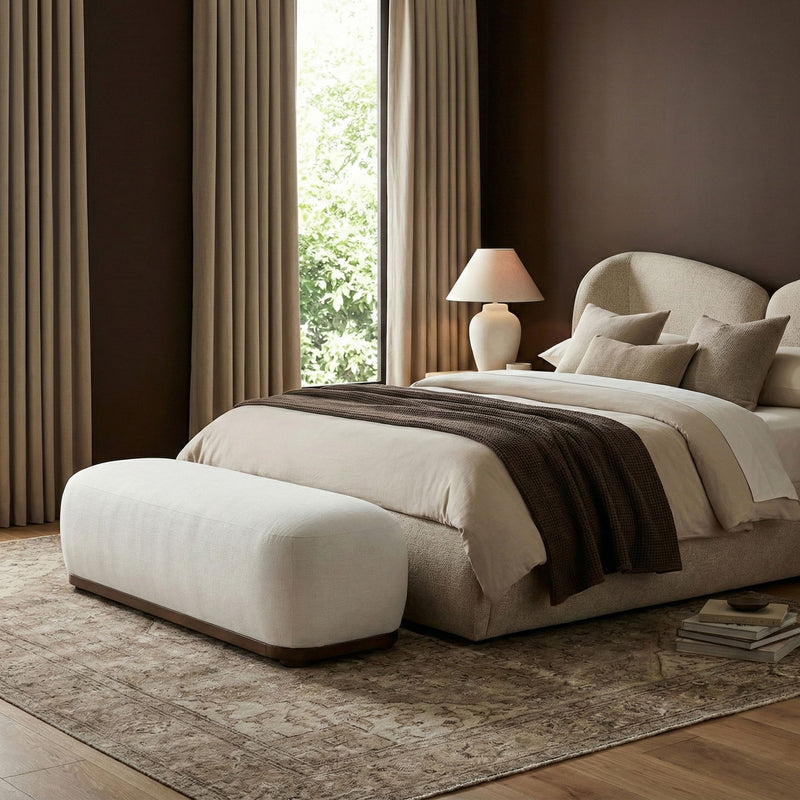 Calum - Bench - Dark Brown Frame