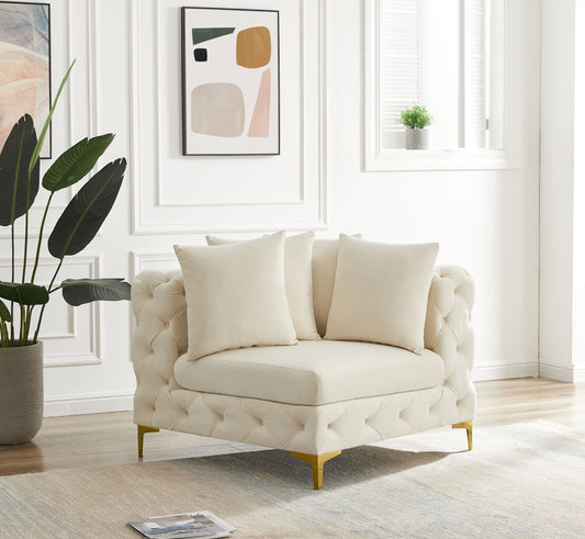 Tremblay - Corner Chair - Cream