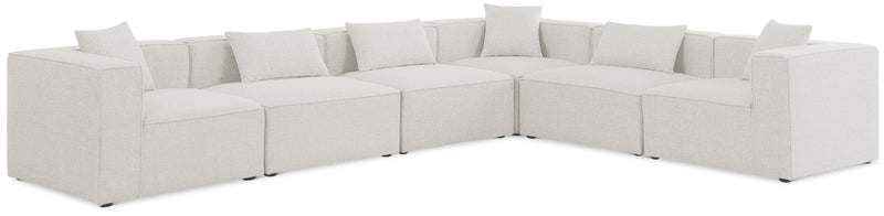 Cube - Linen 6 Piece Modular Corner Sectional