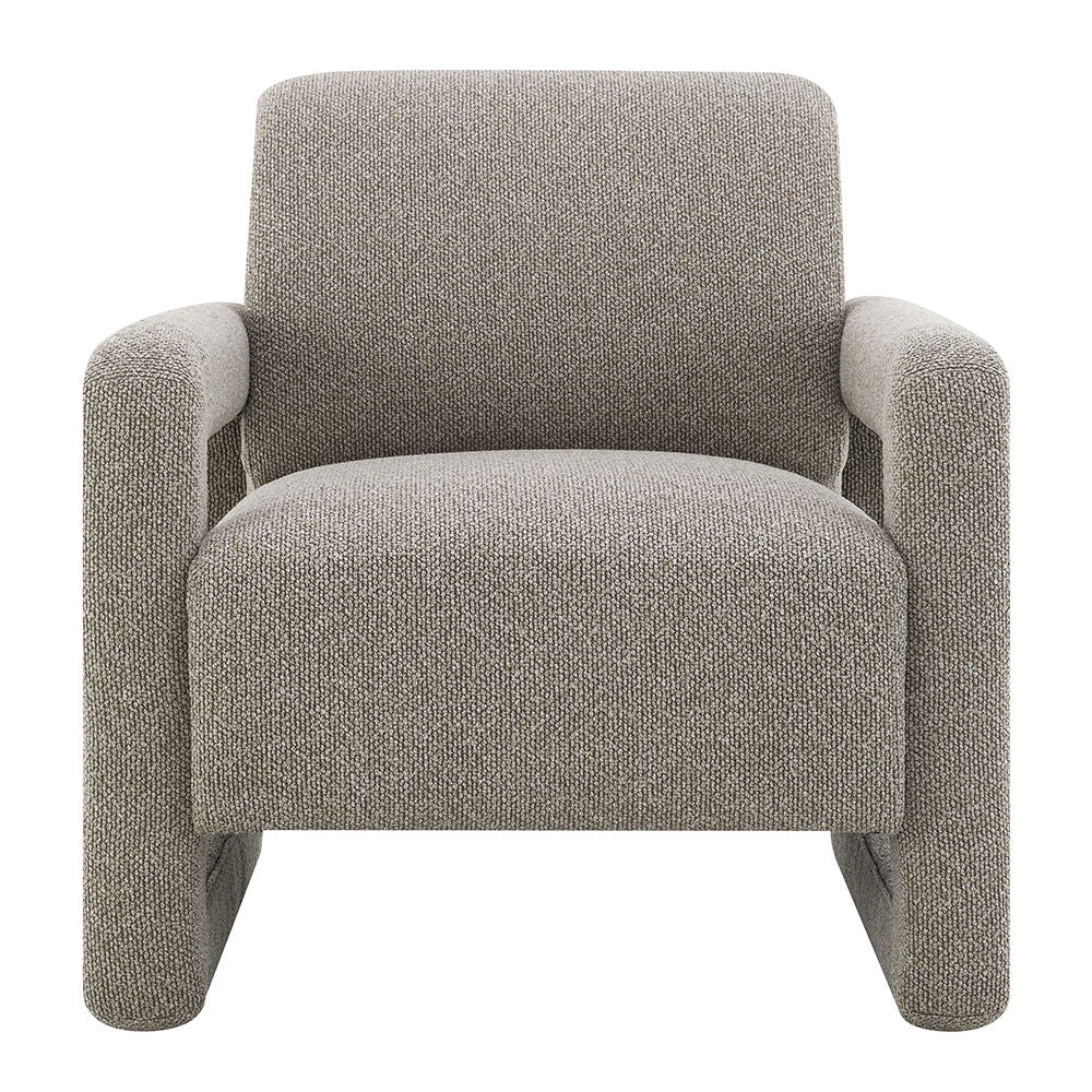 Glenda - Accent Chair - Gray Chenille