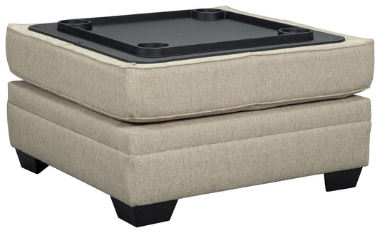 Luxora - Bisque - Ottoman With Storage