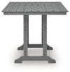 Sanctuary Beach - Square Counter Table With Umbrella Option - Dark Gray