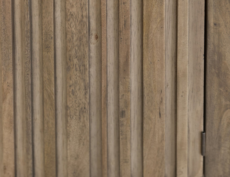 Mezquite - 1 Drawer 2 Doors Fireplace TV Stand - Mezquite Brown