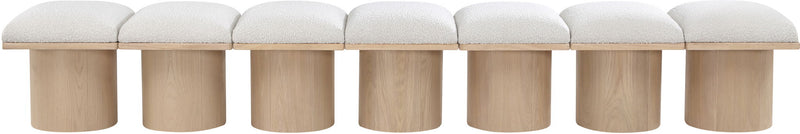 Pavilion - 7 Piece Modular Bench With Natural Base