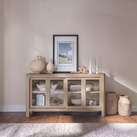 Solano - Sliding Door Dining Sideboard Server - Weathered Mango