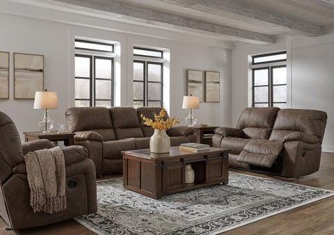 Dark Brown / 3 Pc. Reclining Sofa, Reclining Loveseat, Rocker Recliner