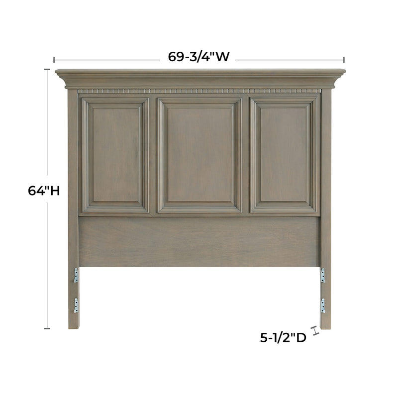 McKenzie - Queen Grand Headboard - Fieldstone