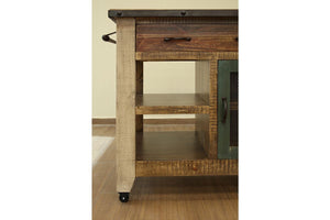 Antique - Kitchen Island With 1 Drawer - Multicolor