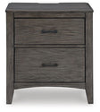 Montillan - Grayish Brown - Two Drawer Night Stand