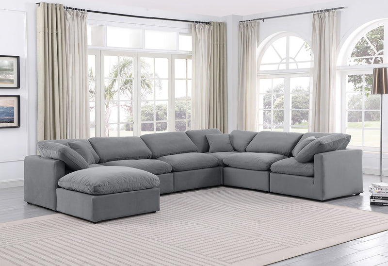 Indulge - Velvet 7 Piece Modular Sectional