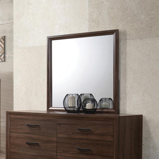 Brandon - Dresser Mirror - Warm Brown