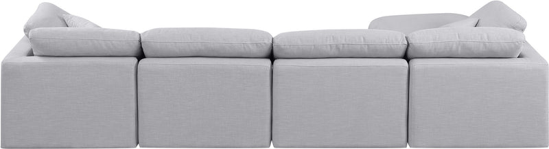 Indulge - Linen 5 Piece Modular Sectional With Chaise