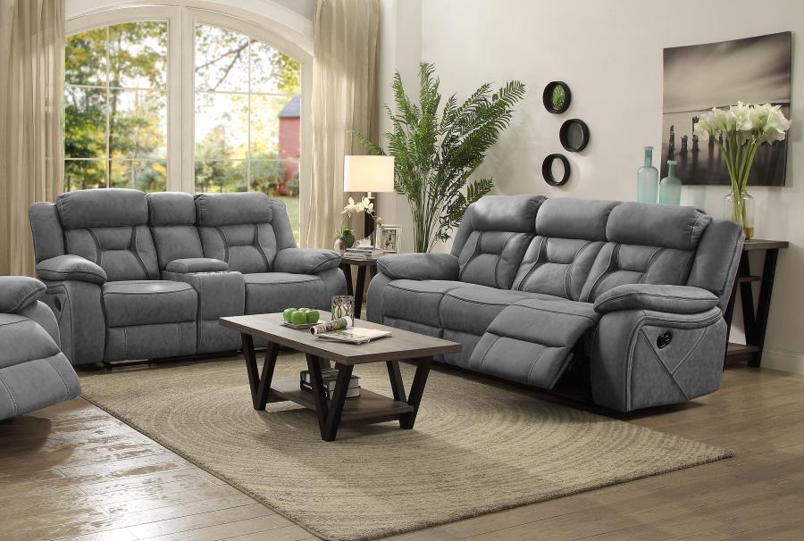 Higgins - Upholstered Motion Reclining Sofa Set