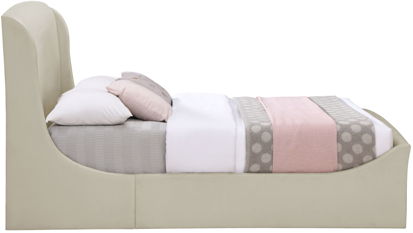 Tess - King Bed - Cream