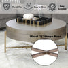 Weyton - Coffee Table - Light Brown & Champagne
