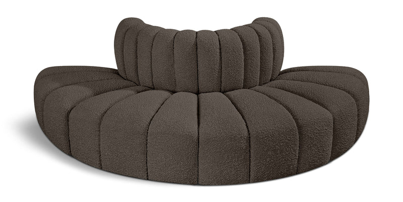 Arc - Boucle Fabric 4 Piece Modular Sofa