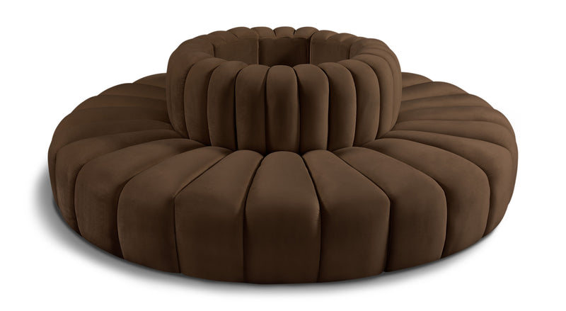 Arc - Velvet 8 Piece Round Modular Sofa