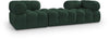 Ames - 3 Piece Boucle Modular Sofa With 1 Backless Seat