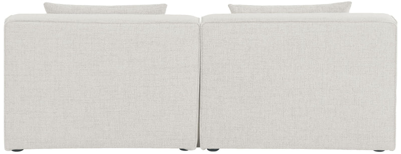 Cube - Linen Modular 2 Seat Armless Sofa