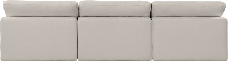 Comfy - Linen Modular Armless Sofa 3 Seats