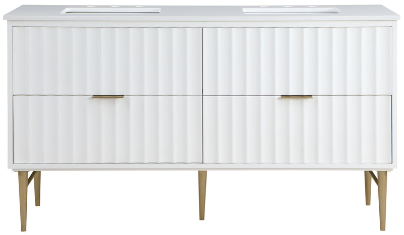 Modernist - Bathroom Vanity With Gold Legs