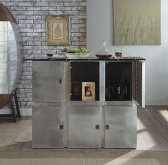 Brancaster - Bar Table With Marble Top - Marble Top & Aluminum