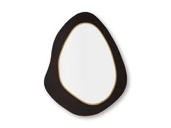 Kierlock - Black / Gold Finish - Accent Mirror