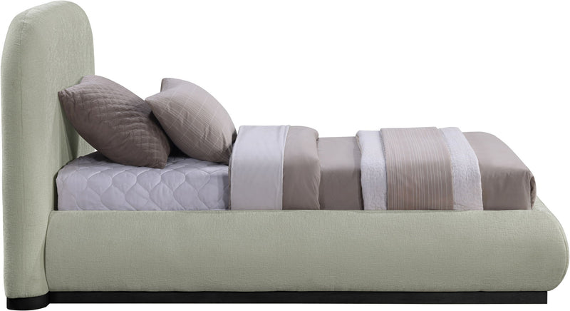 Vaughn - Chenille Bed With Black Base