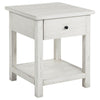 Payne - 1 Drawers Wood End Table with Shelf