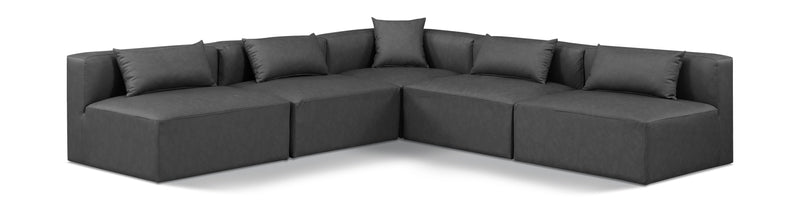 Cube - 5 Piece Modular Corner Armless Sectional