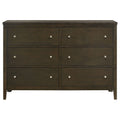 Wilkes - 6-Drawer Dresser Cabinet - Dark Cocoa