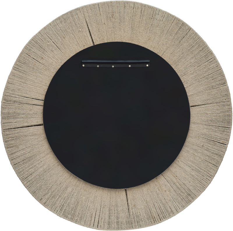Meadow - Round Jute Rope Framed Mirror