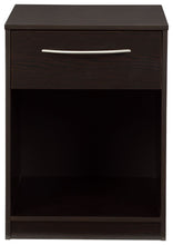 Finch - Black - One Drawer Night Stand