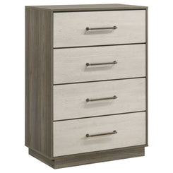 Fenwick - 4-Drawer Chest Of Drawers - Gray Oak