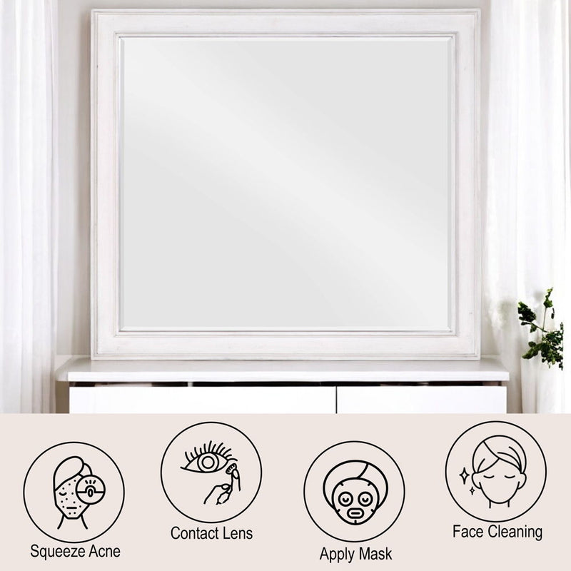 Katia - Mirror - Rustic Gray & Weathered White