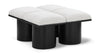 Pavilion - 4 Piece Modular Bench With Black Base