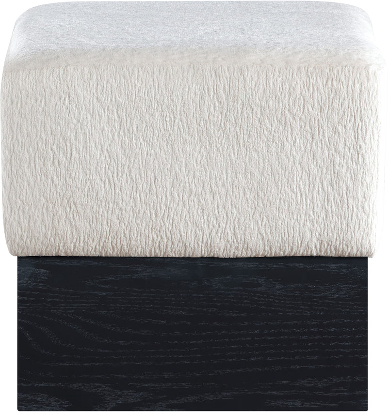 Havre - Ottoman / Stool With Black Base