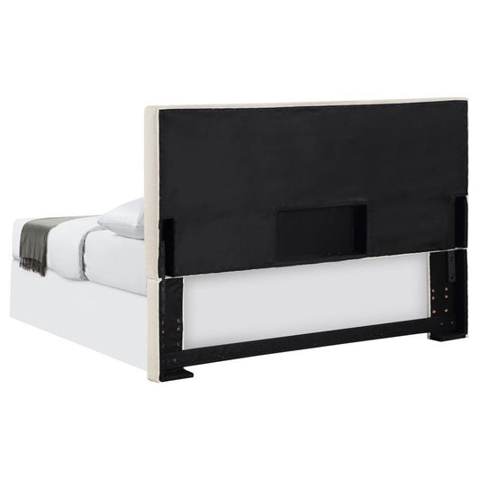 Pirro - Upholstered King Panel Headboard - Sand