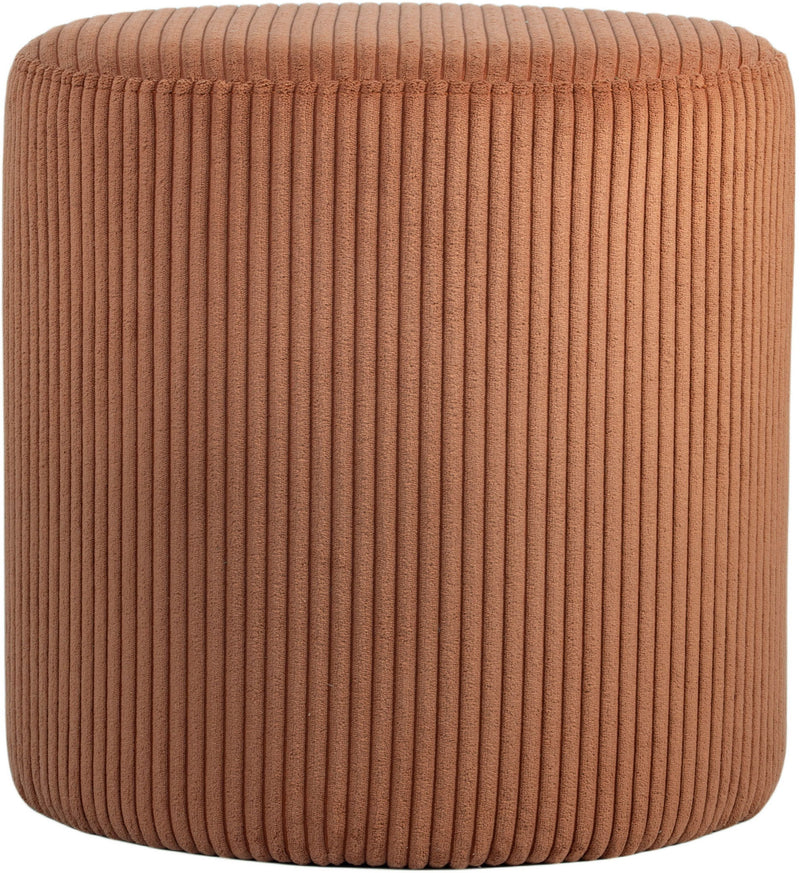 Roy - Round Microsuede Ottoman / Stool