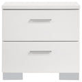 Felicity - 2-Drawer Nightstand - White High Gloss