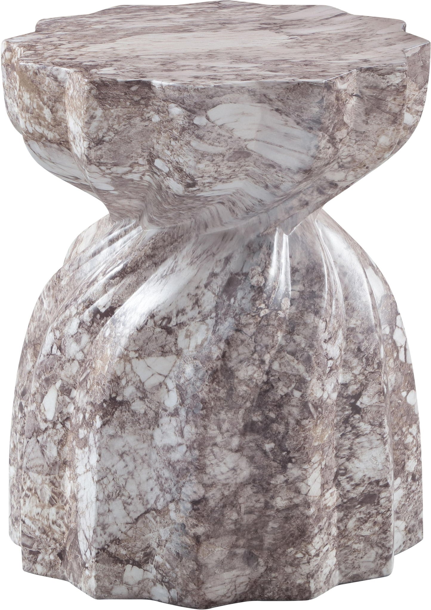 Caserta - Marble Finish Concrete End Table