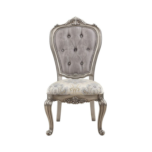 Ariadne - Side Chair (Set of 2) - Velvet & Antique Platinum