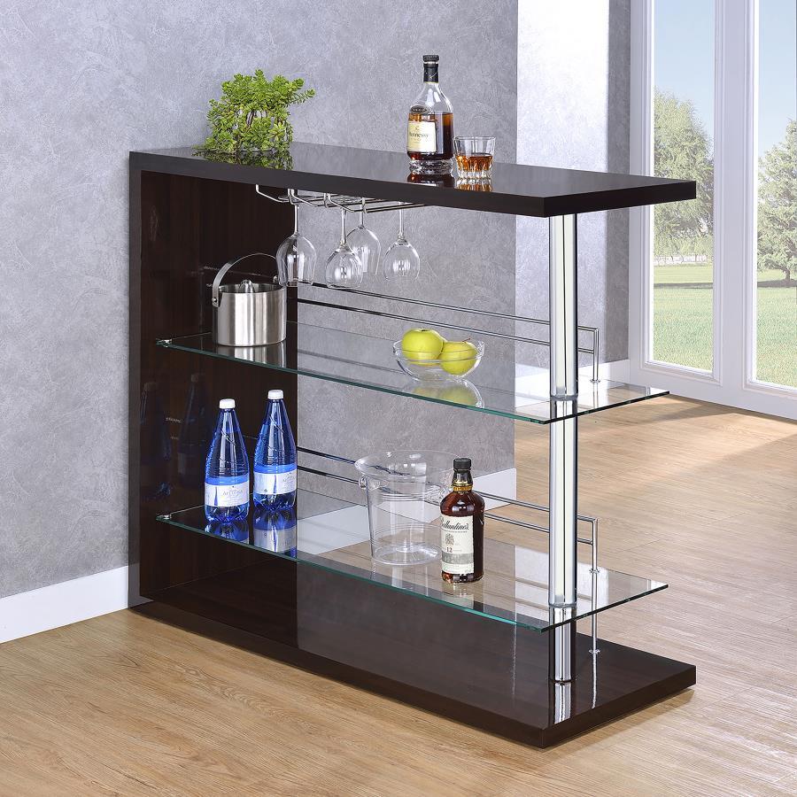 Prescott - Rectangular 2-Shelf Bar Unit