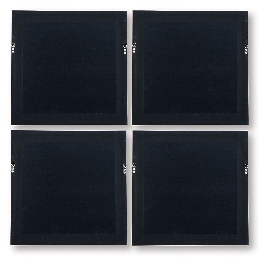 Dallbourne - White / Gold Finish - Wall Art Set (Set of 4)