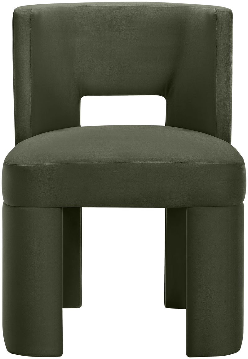 Zuno - Velvet Performance Fabric Upholstered Dining Chair (Set of 2)