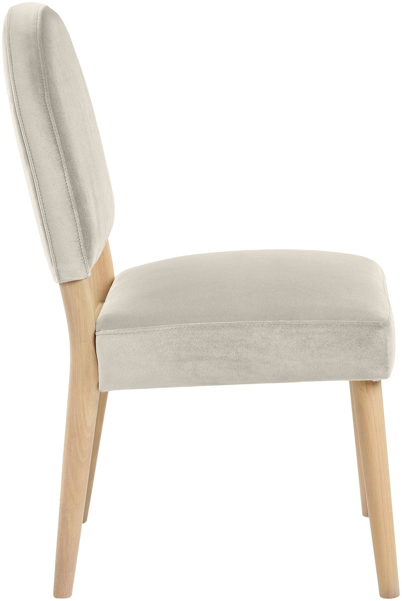 Varinelle - Velvet Dining Chair (Set of 2) - Natural Frame