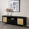 Arini - Rattan Cane 2-Door TV Stand Media Console